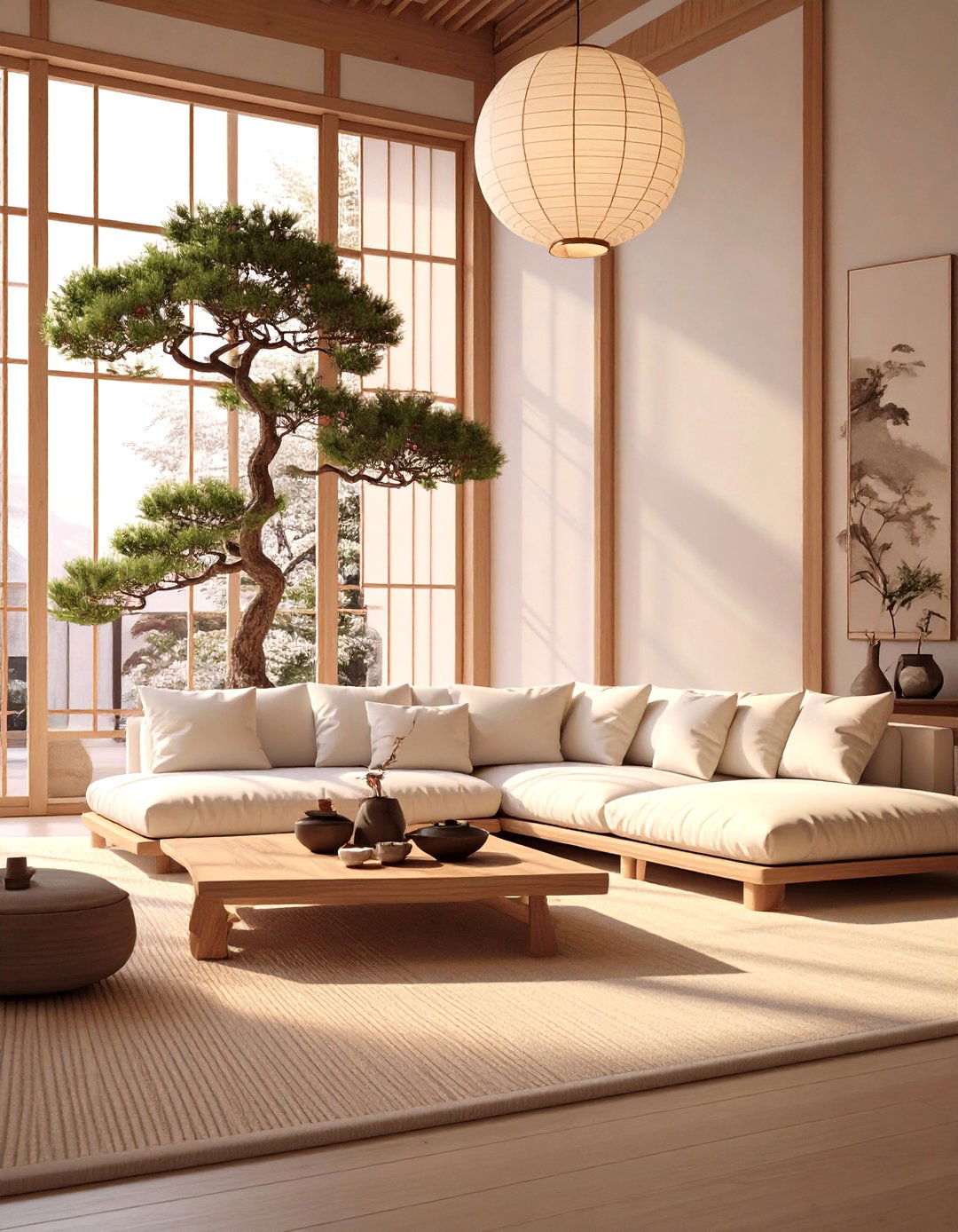 The Japanese Inspired Zen Living Room - 30 minimalist living room ideas