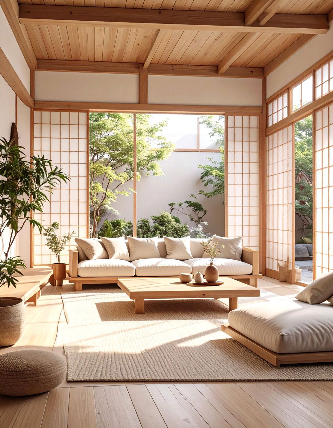 The Japanese Inspired Zen Living Room - 30 ai mid-century living room ideas