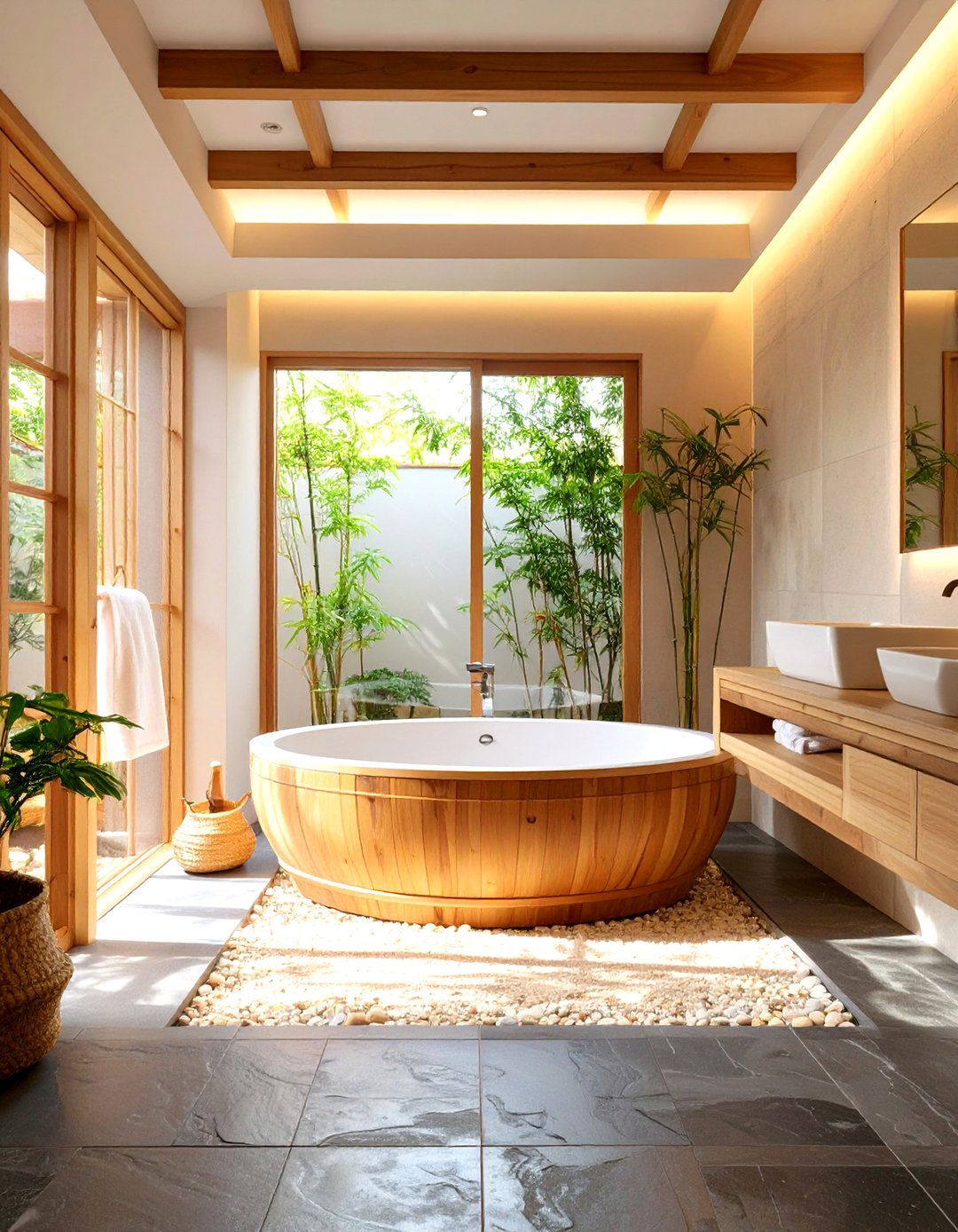 The Japanese Zen Bathroom Sanctuary - 30 bathroom layout ideas