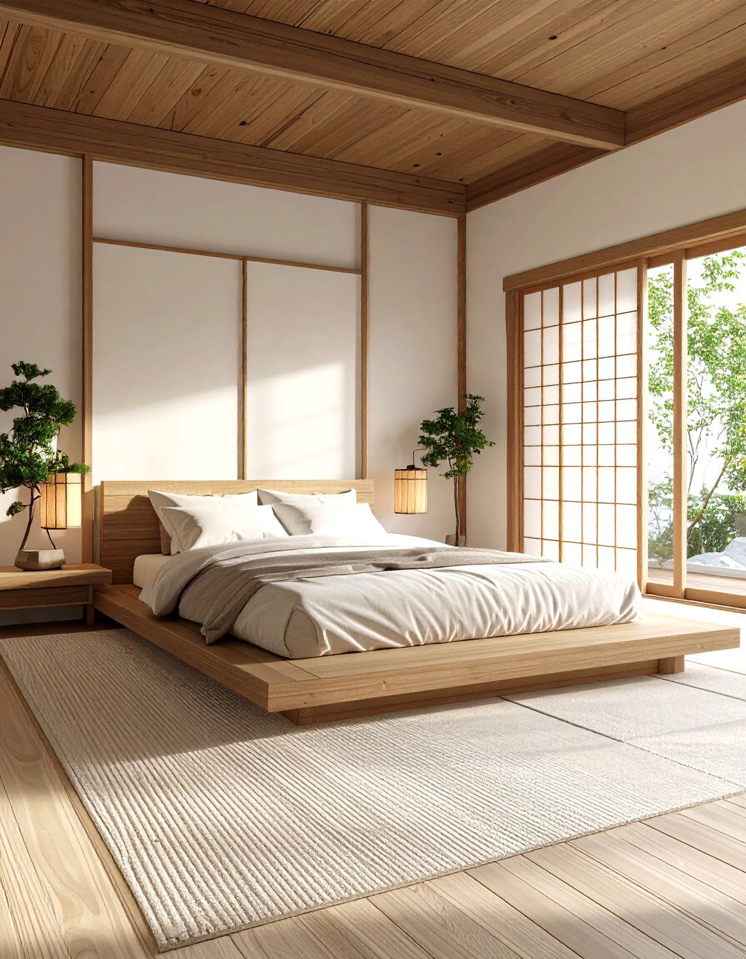 The Japanese Zen Bedroom - 30 large master bedroom ideas