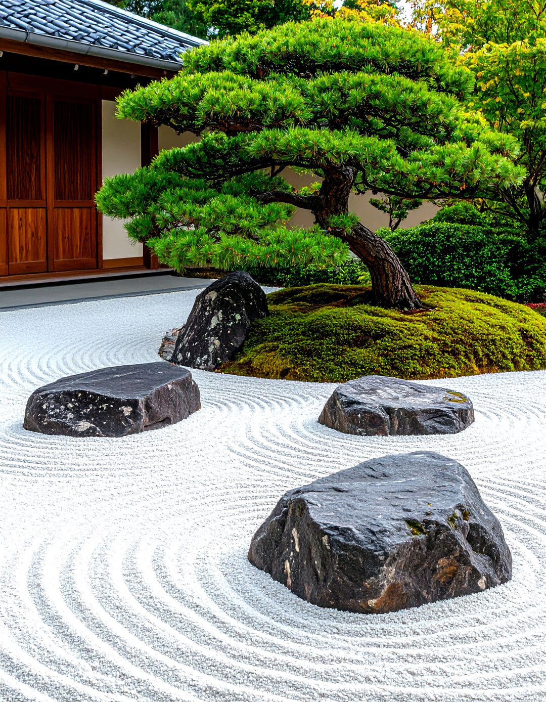 The Japanese Zen Garden - 30 landscape ideas for front of house low maintenance
