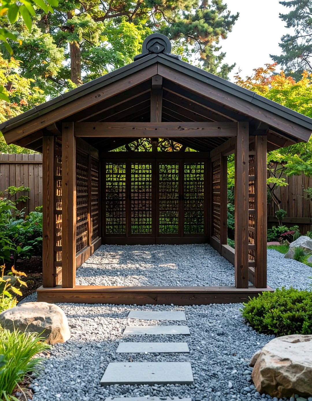 The Japanese Zen Garden Kennel - 30 homemade outdoor dog kennel ideas