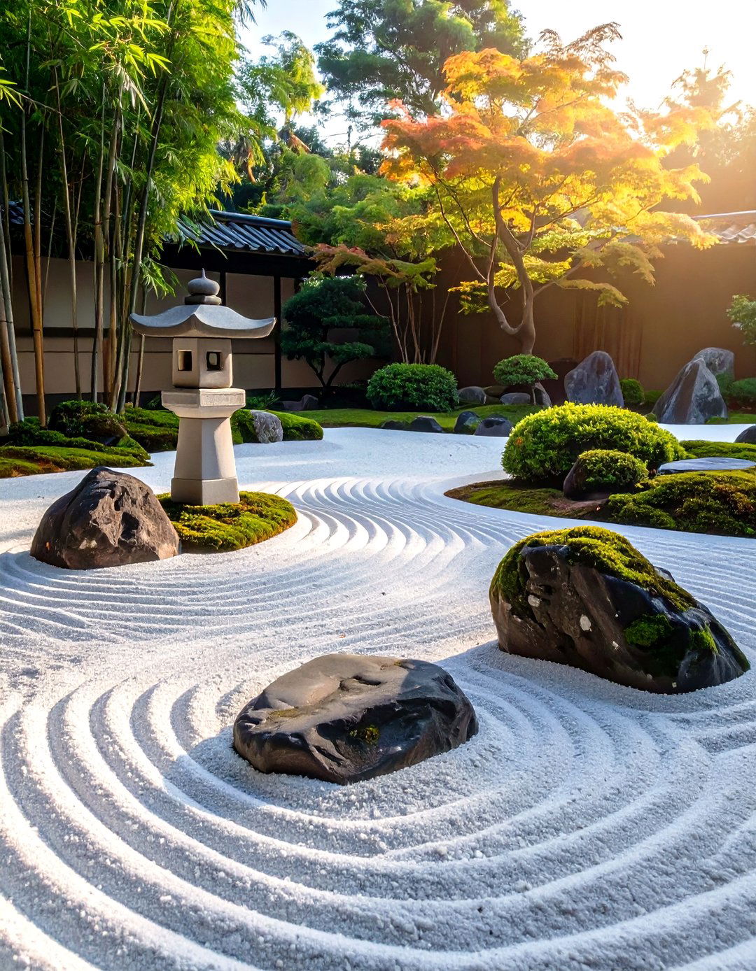 The Japanese Zen Garden Sanctuary - 30 custom landscape design ideas