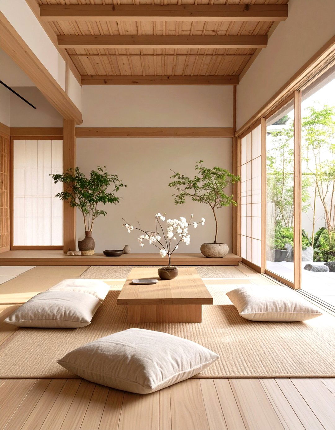 The Japanese Zen Living Room - 30 mens living room ideas