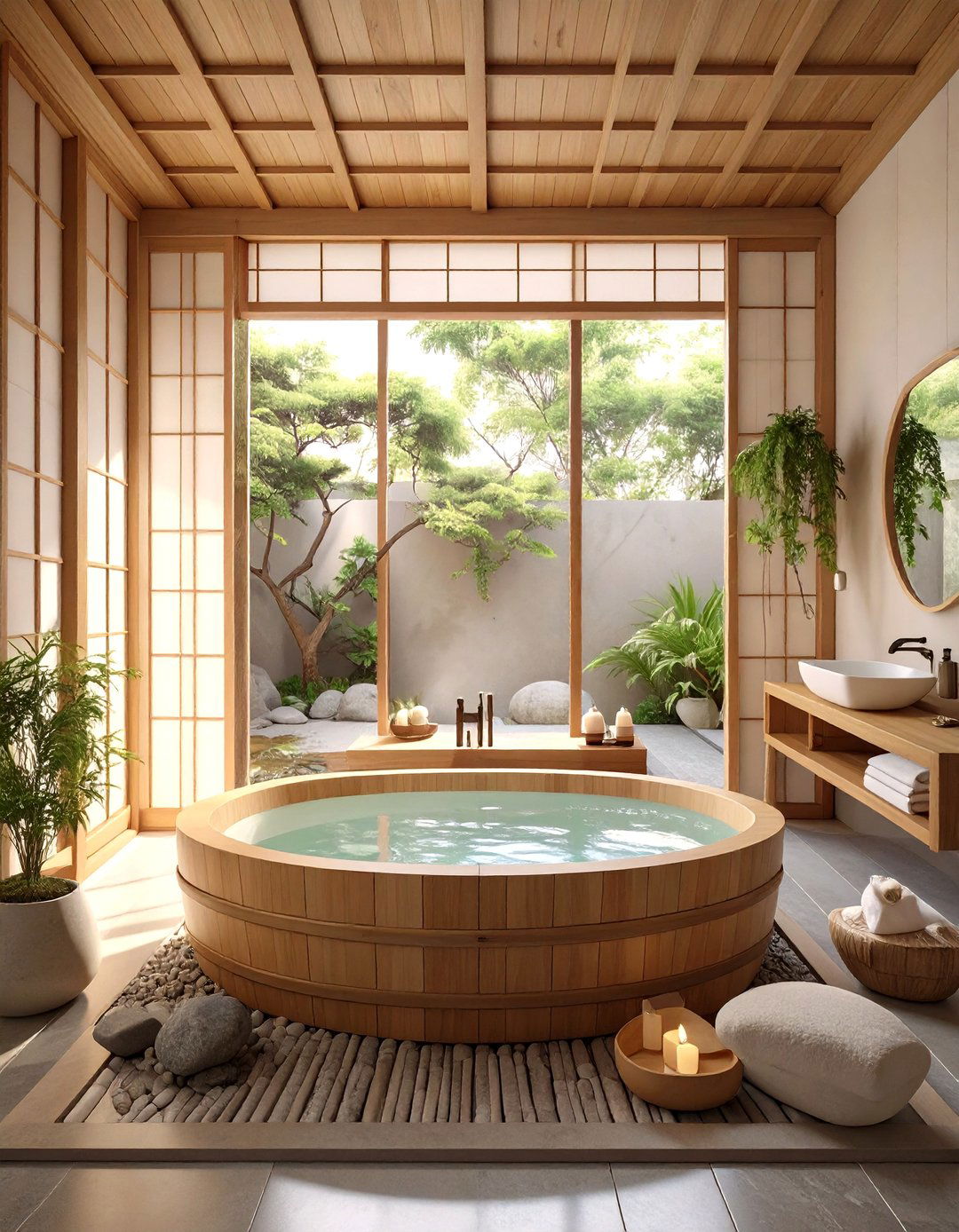 The Japanese Zen Master Bathroom - 30 luxury modern luxury master bathroom ideas