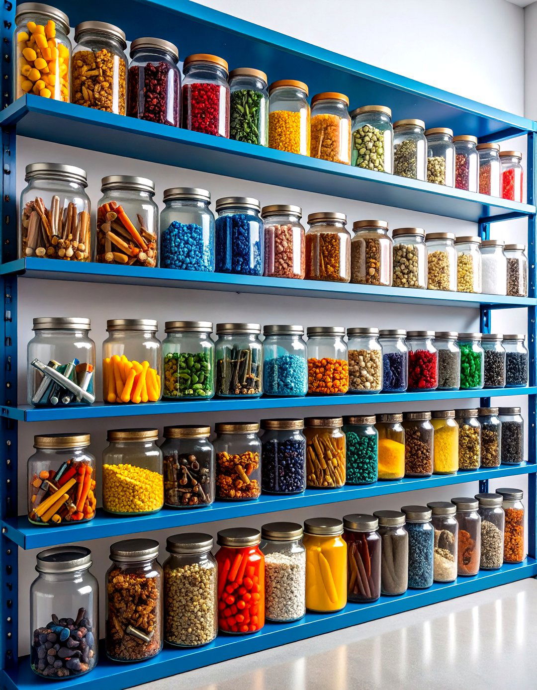 The Jar and Can Storage Wall - 30 garage storage ideas diy