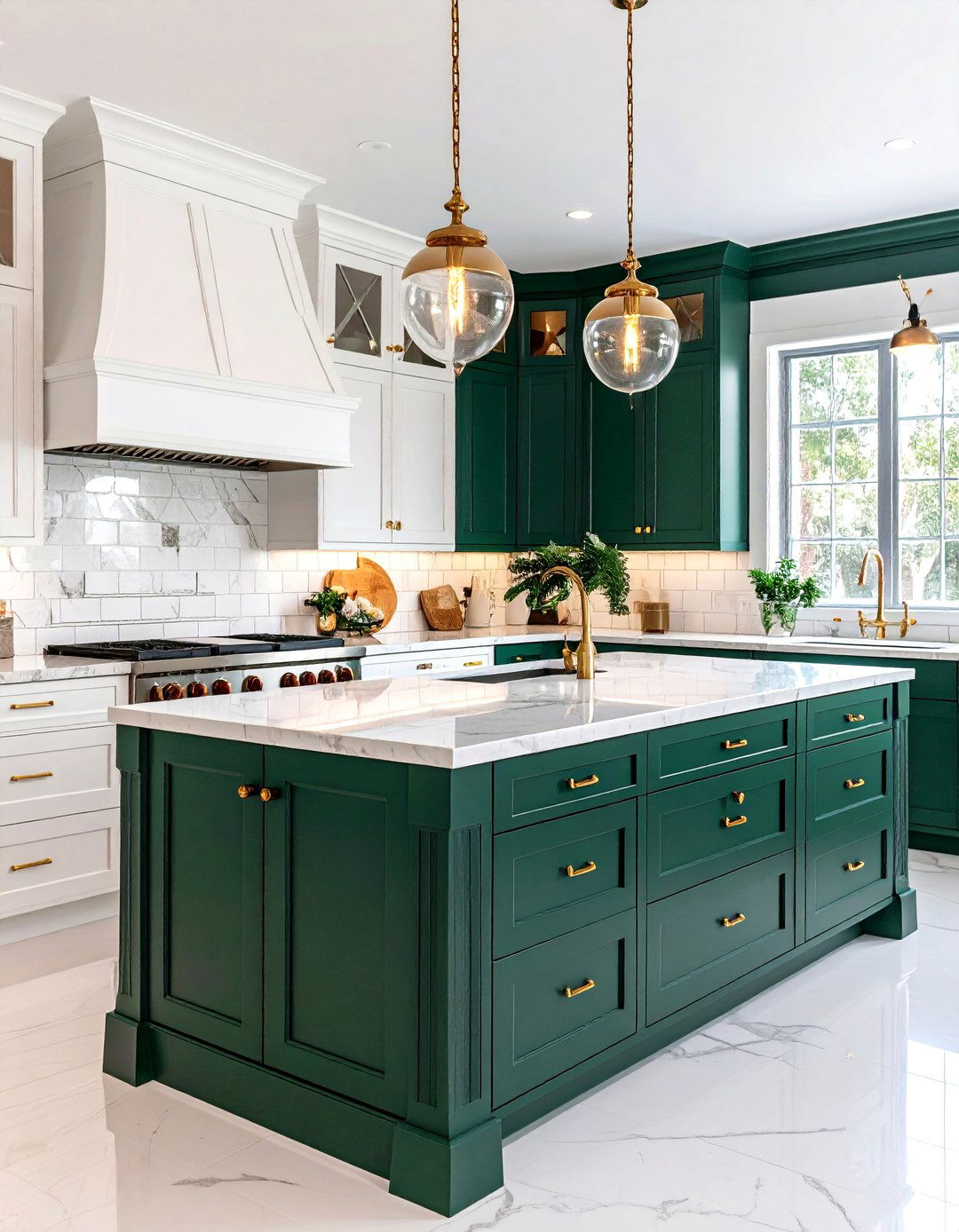 The Jewel Toned Accent Kitchen - 30 kitchen cabinet design tool ideas