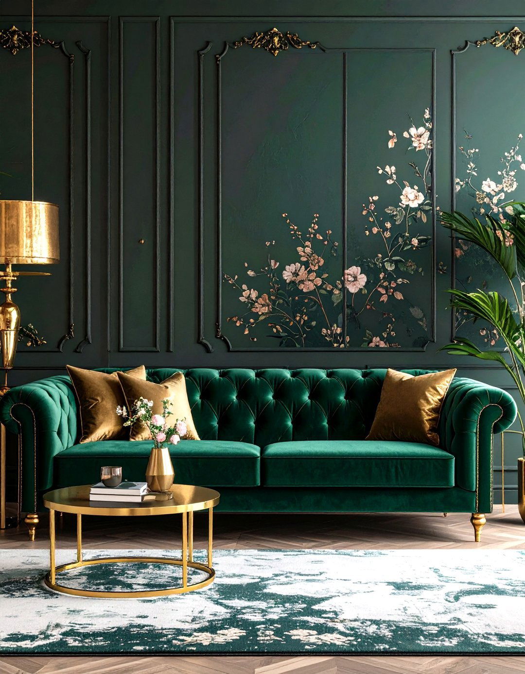 The Jewel Toned Elegance Living Room - 30 living room modern ideas