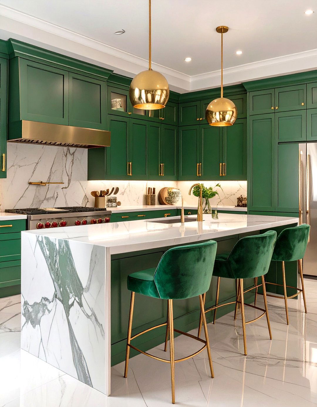 The Jewel Toned Kitchen - 30 free kitchen design ideas