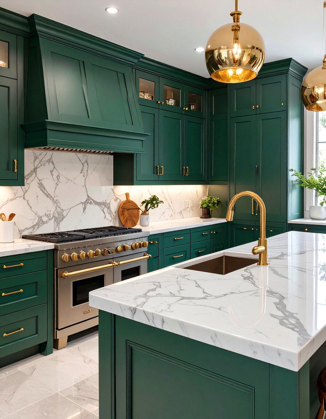 The Jewel Toned Kitchen - 30 free online kitchen design ideas
