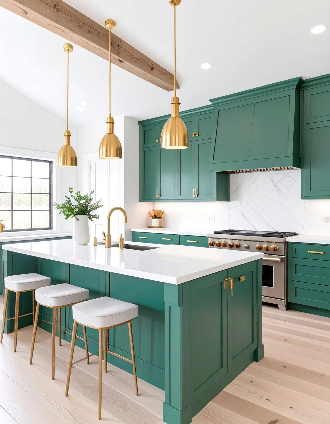 The Jewel Toned Kitchen - 30 barndominium kitchen ideas