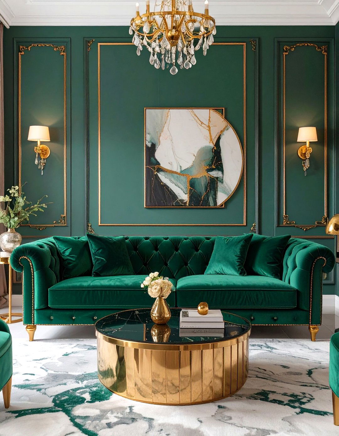 The Jewel Toned Luxury Living Room - 30 interior design for living room ideas