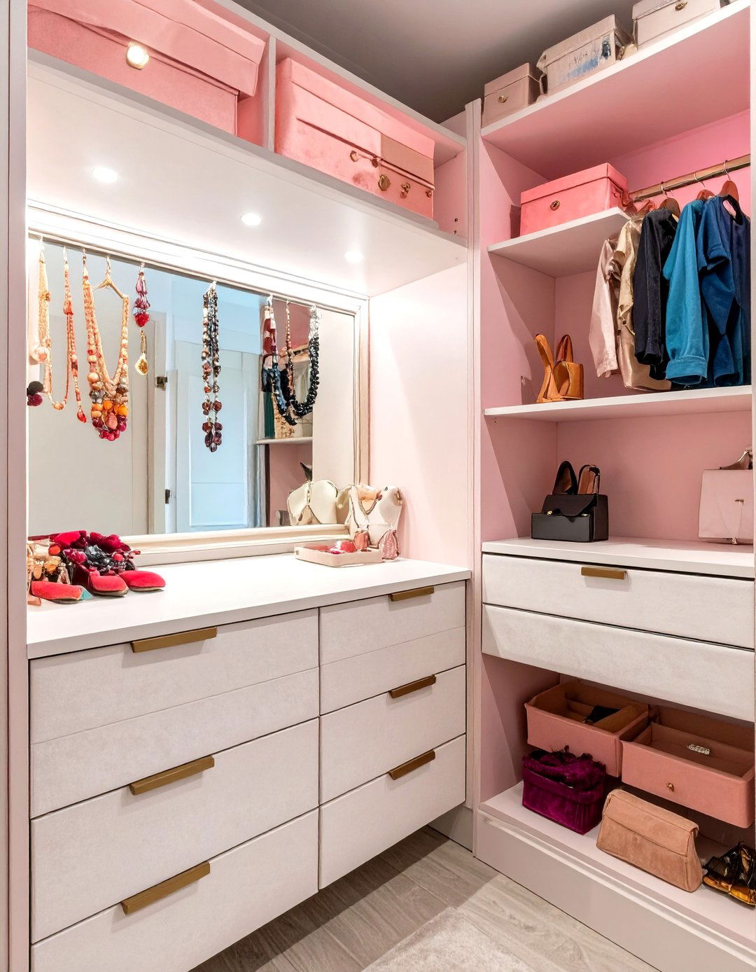The Jewelry and Accessory Nook - 30 organize closet ideas