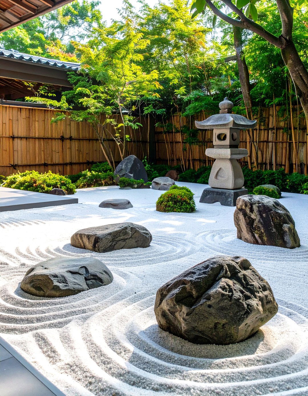 The Karesansui Zen Garden Inspired Patio - 30 japanese house design ideas