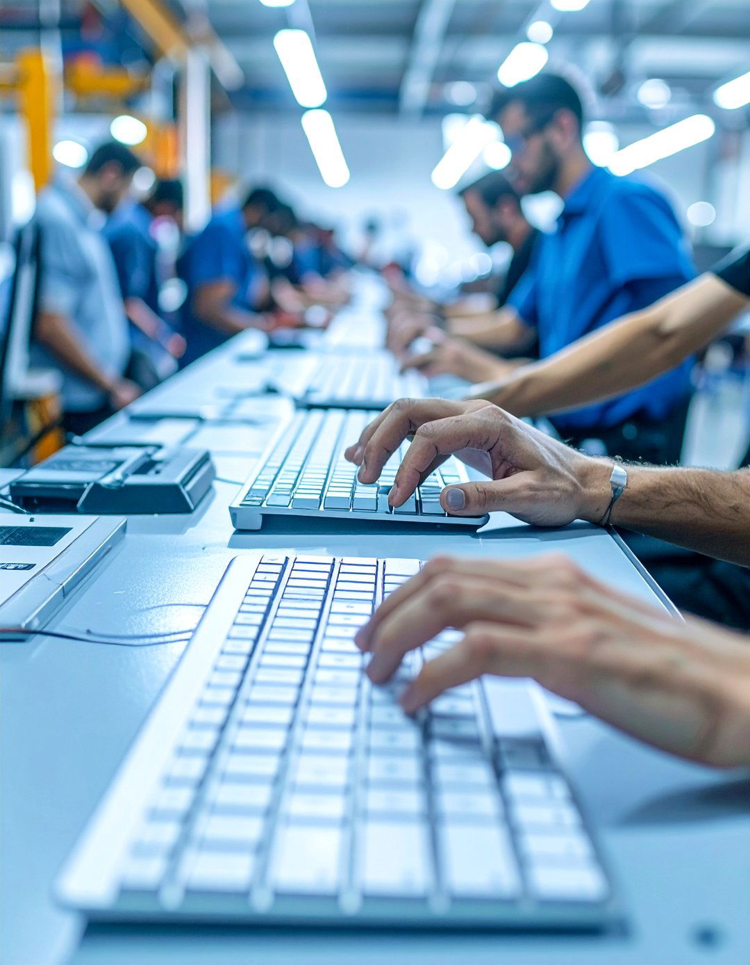 The Keyboard Assembly Race - 30 office olympics ideas