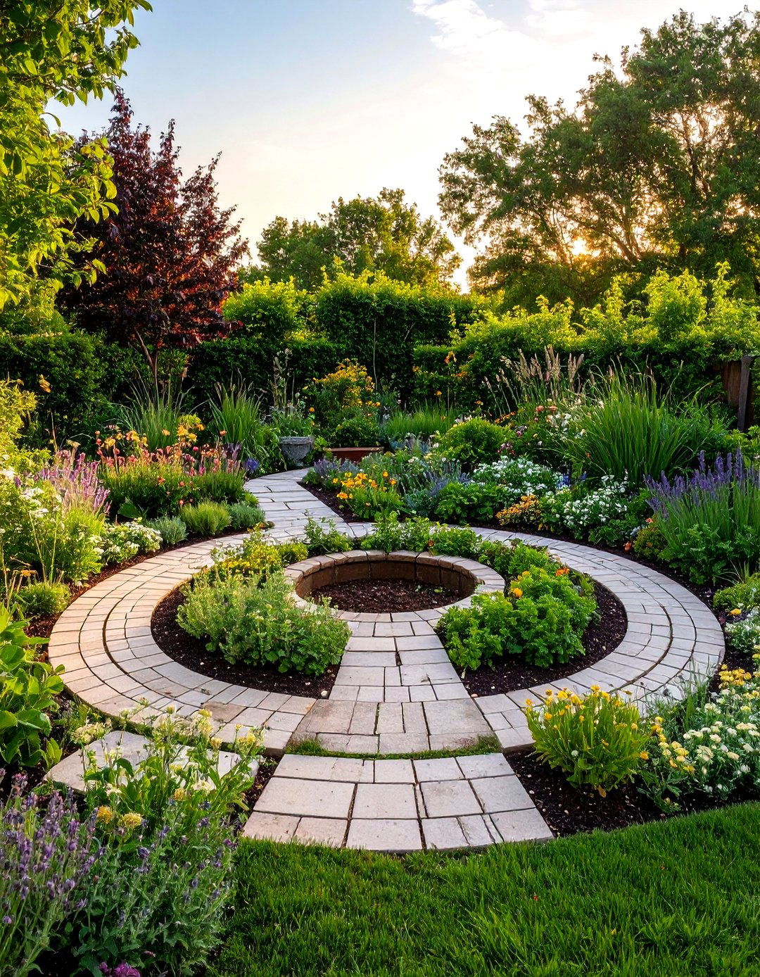 The Keyhole Herb Garden Design - 30 layout herb garden design ideas
