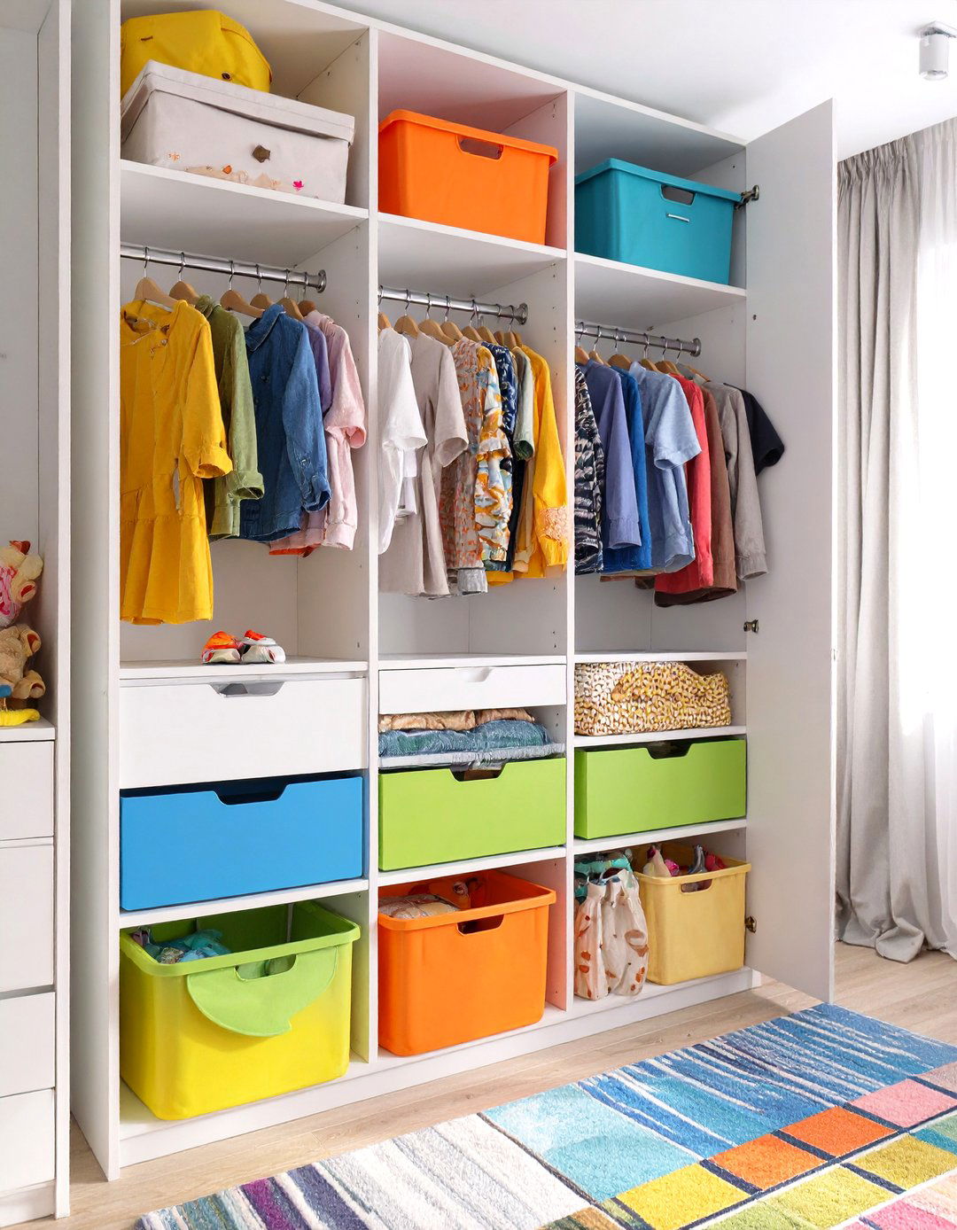 The Kid Friendly Adjustable Closet - 30 home depot closet design ideas