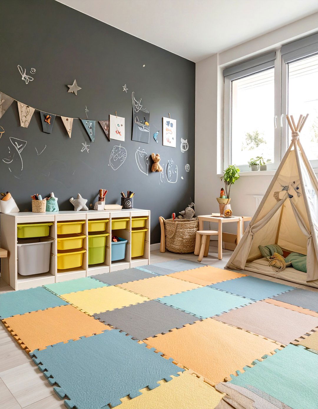 The Kids Creative Playroom Zone - 30 garage addition ideas