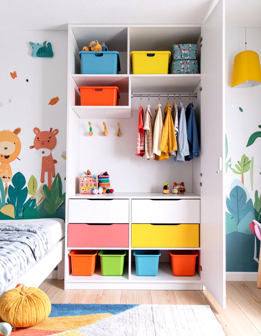 The Kids Playful Wardrobe - 30 open closet ideas