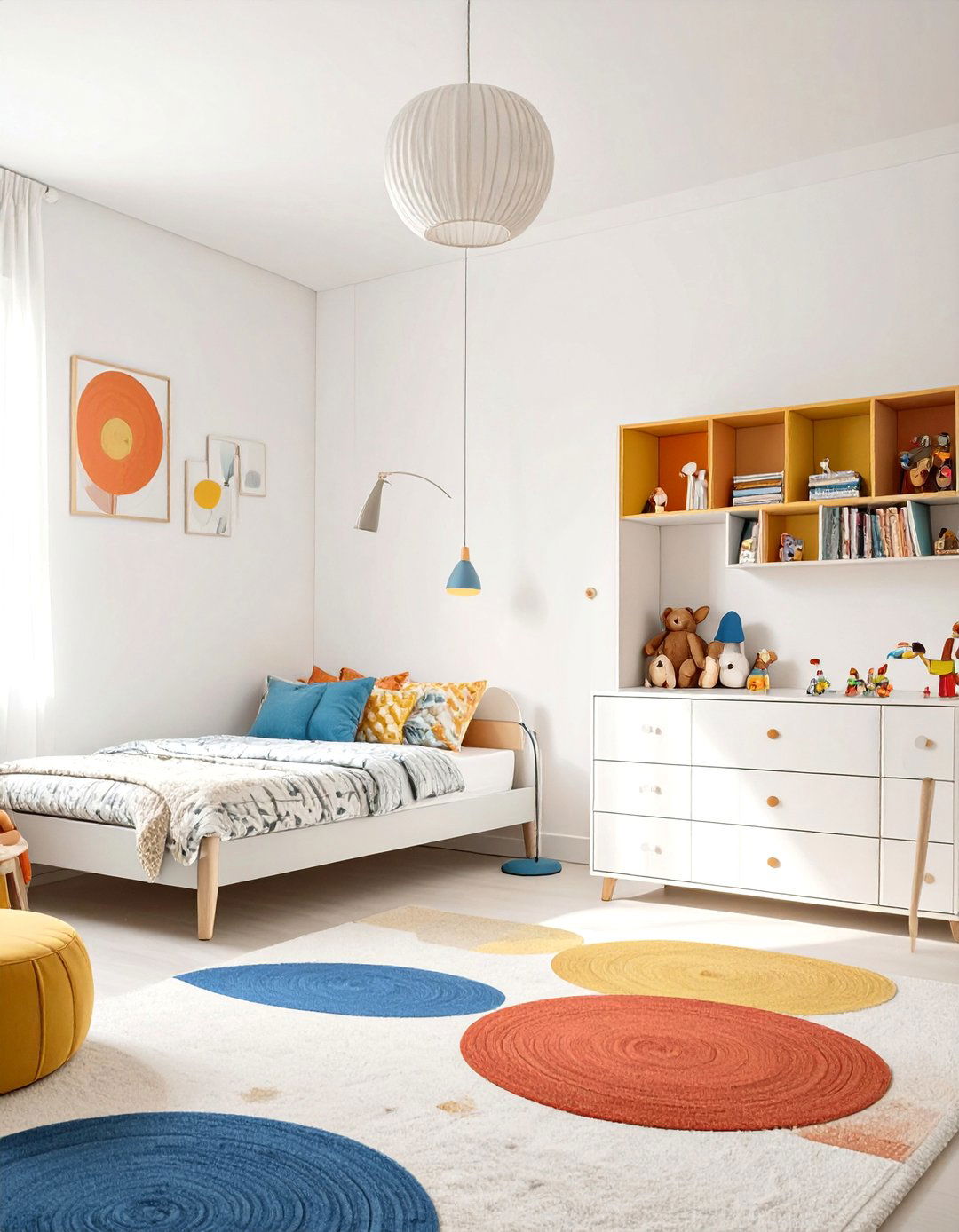 The Kids Room with Playful Shapes - 30 midcentury modern interior design ideas