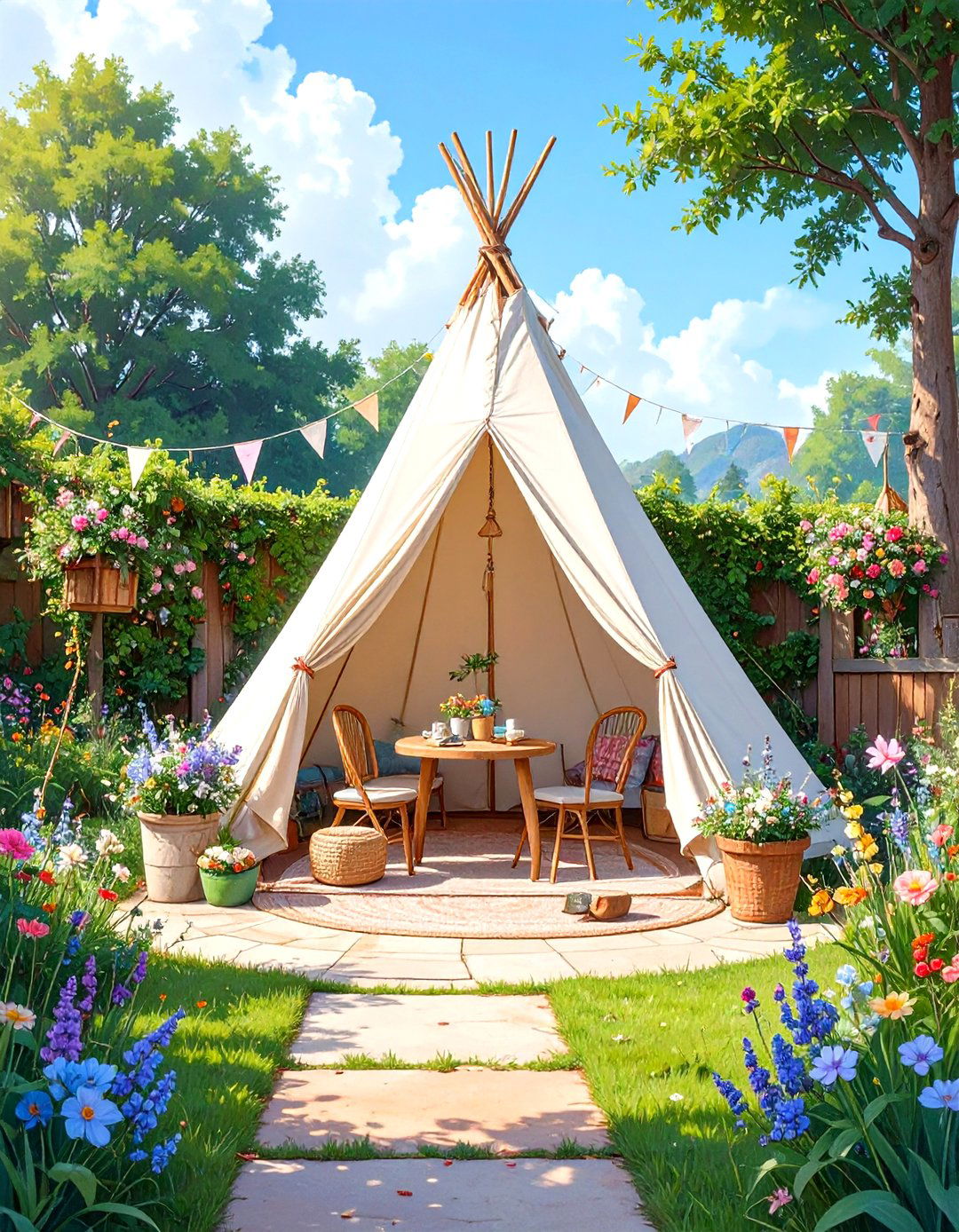 The Kids Secret Garden Hideout - 30 best ideas for outdoor living spaces