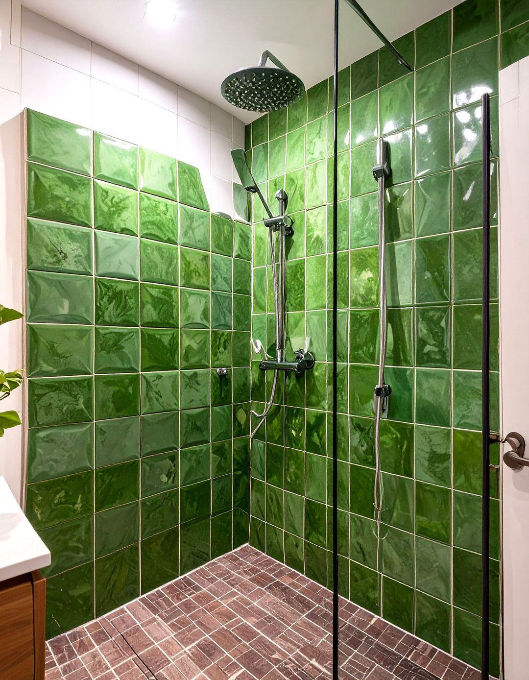 The KitKat Tile Shower - 30 modern shower ideas