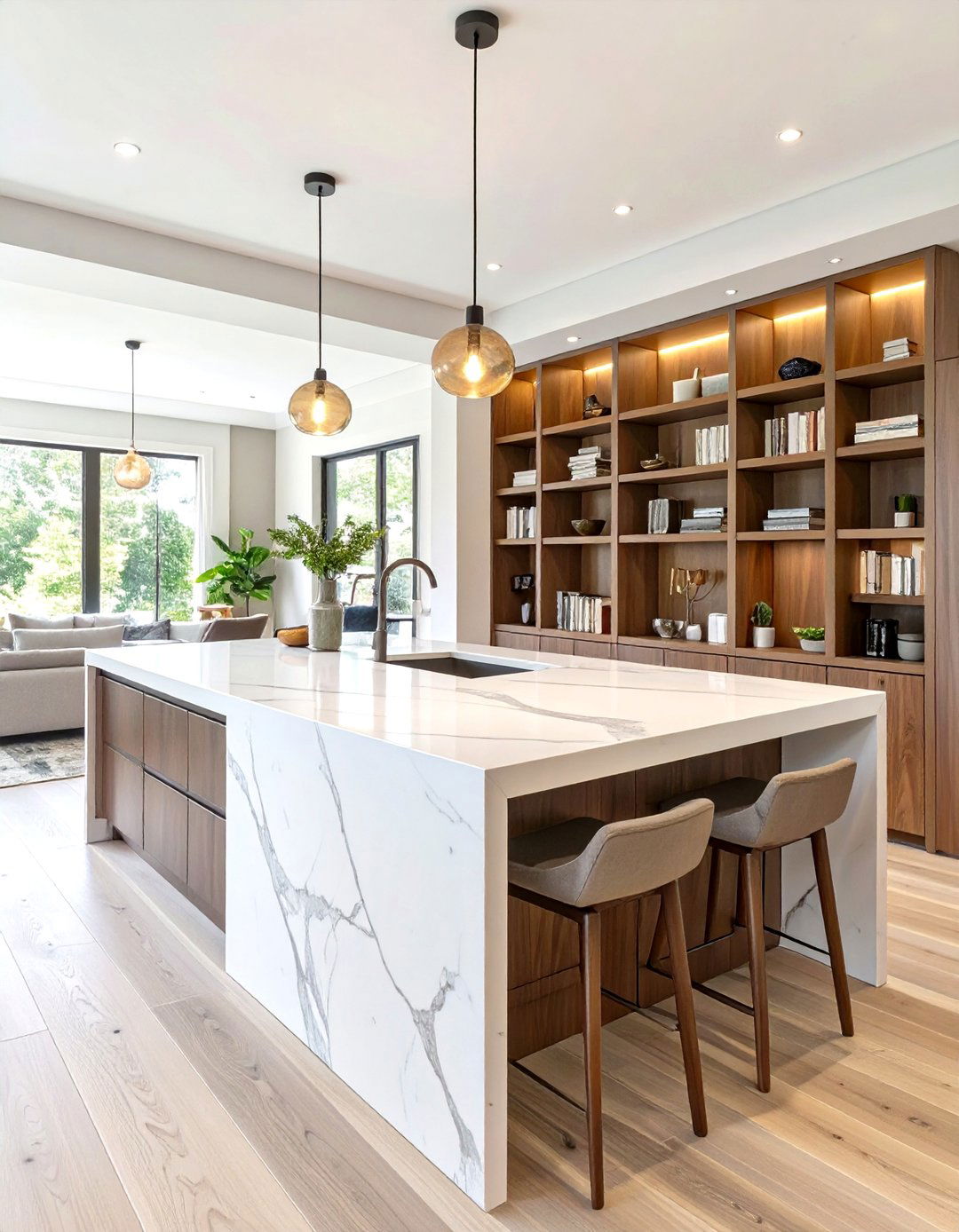 The Kitchen Island as a Room Divider - 30 modern kitchen island ideas