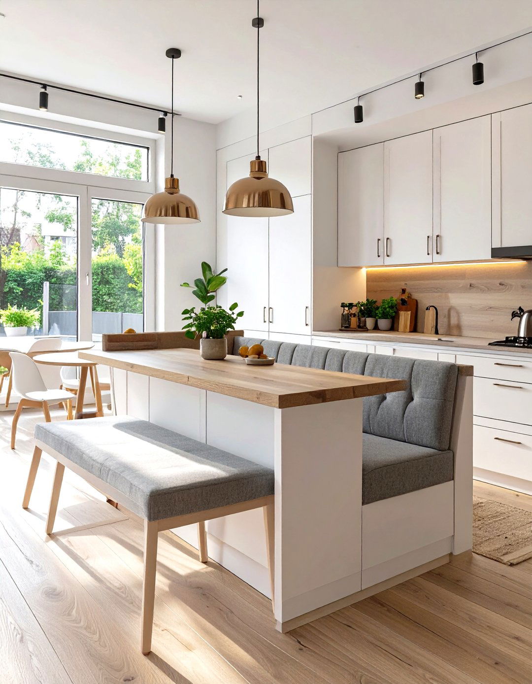 The Kitchen Island with Built In Banquette Seating - 30 modern kitchen island ideas