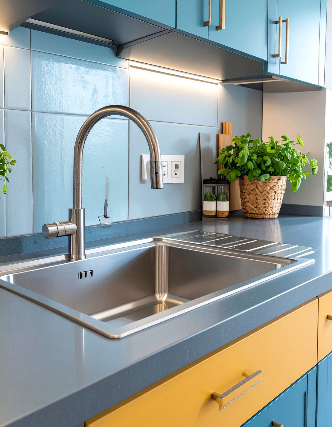 The Kitchen Sink with an Integrated Drainboard - 30 modern kitchen sink design ideas