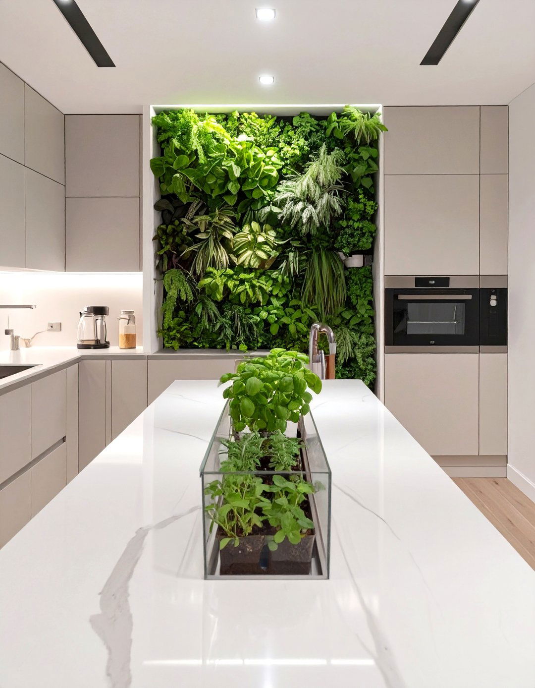 The Kitchen with Integrated Greenery - 30 contemporary luxury modern kitchen designs