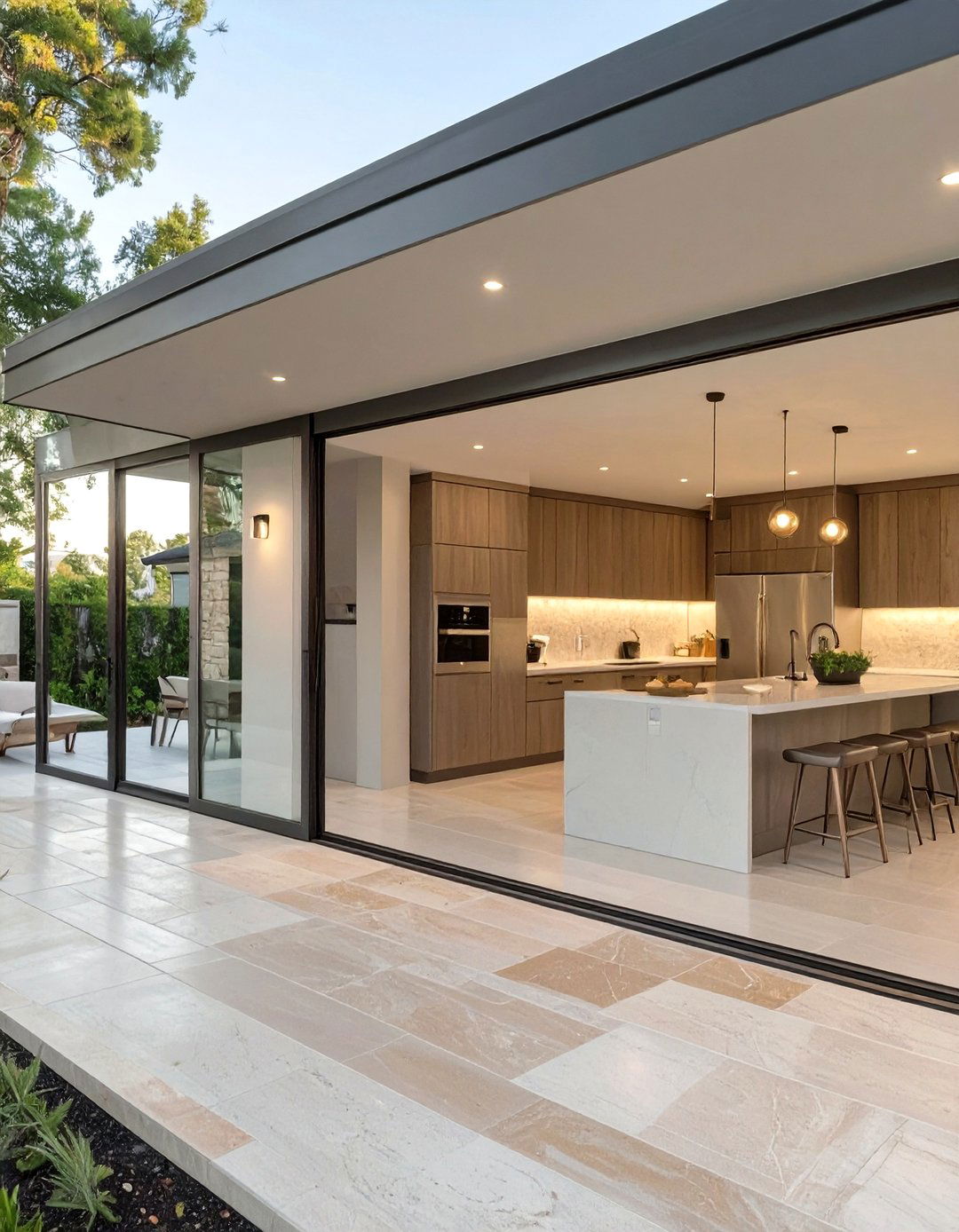 The Kitchen with Seamless Indoor Outdoor Flow - 30 contemporary luxury modern kitchen designs