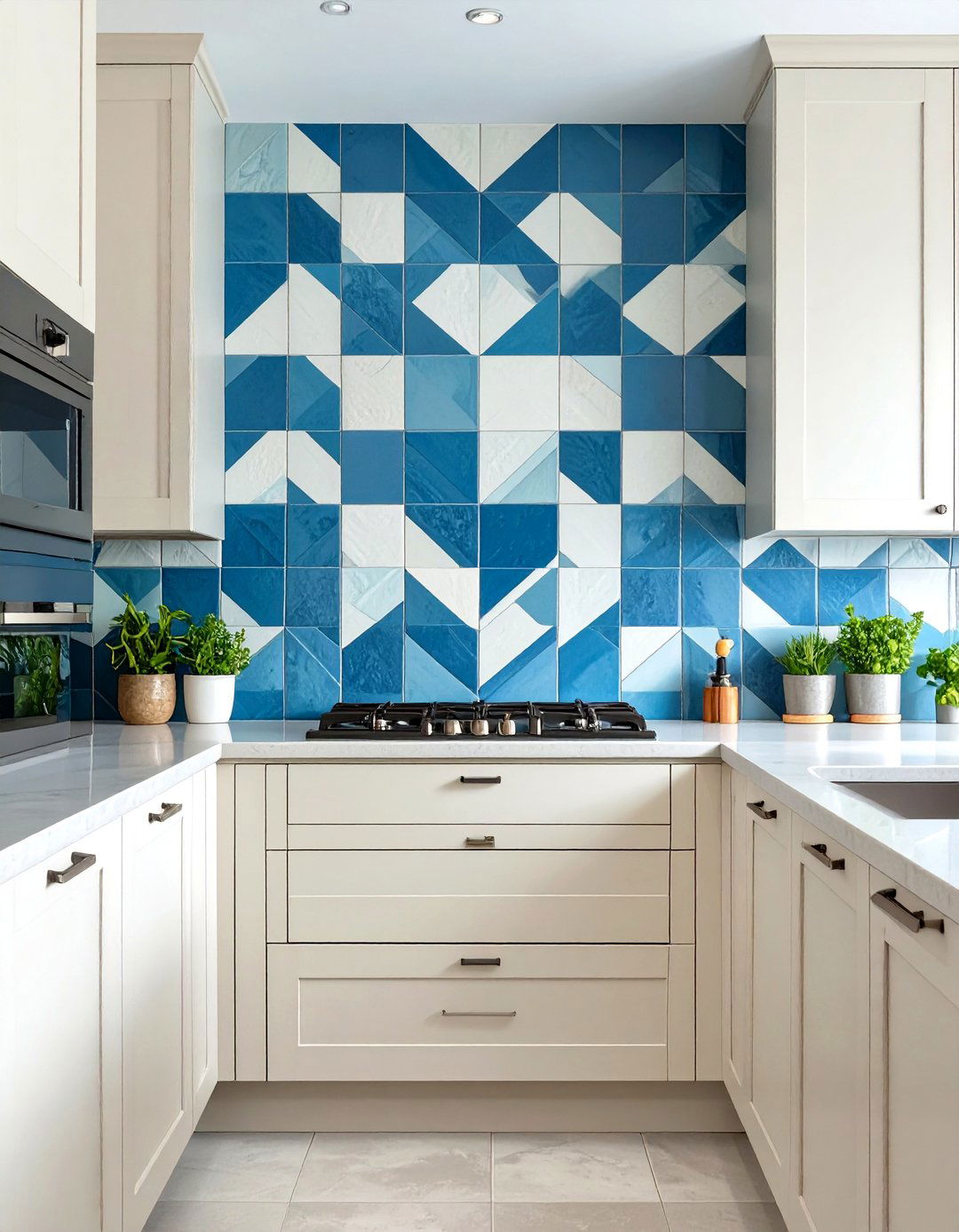 The Kitchen with Statement Backsplash - 30 design a kitchen online ideas