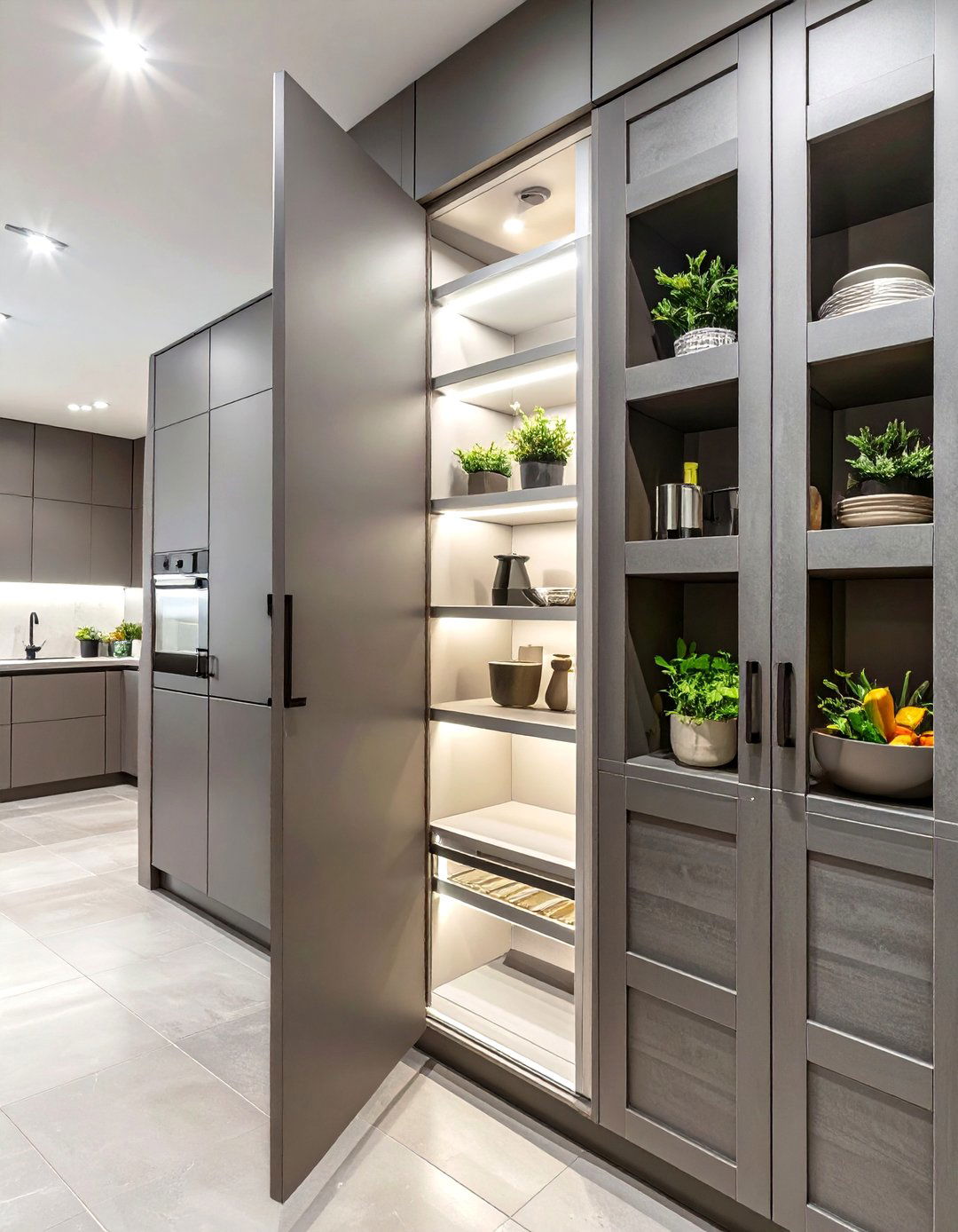 The Kitchen with a Hidden Pantry - 30 modern kitchen designs photo gallery