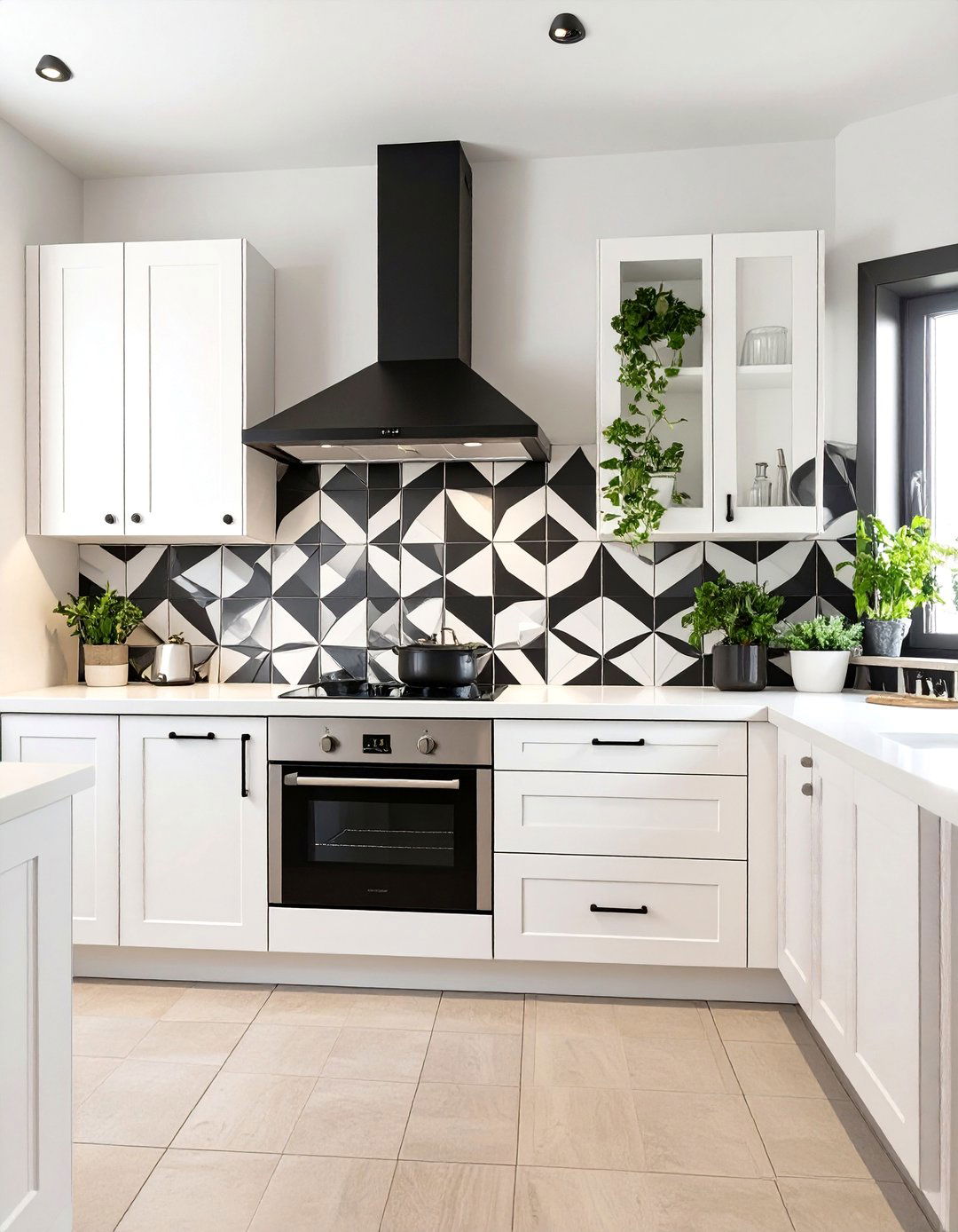 The Kitchen with a Statement Backsplash - 30 modern kitchen designs photo gallery