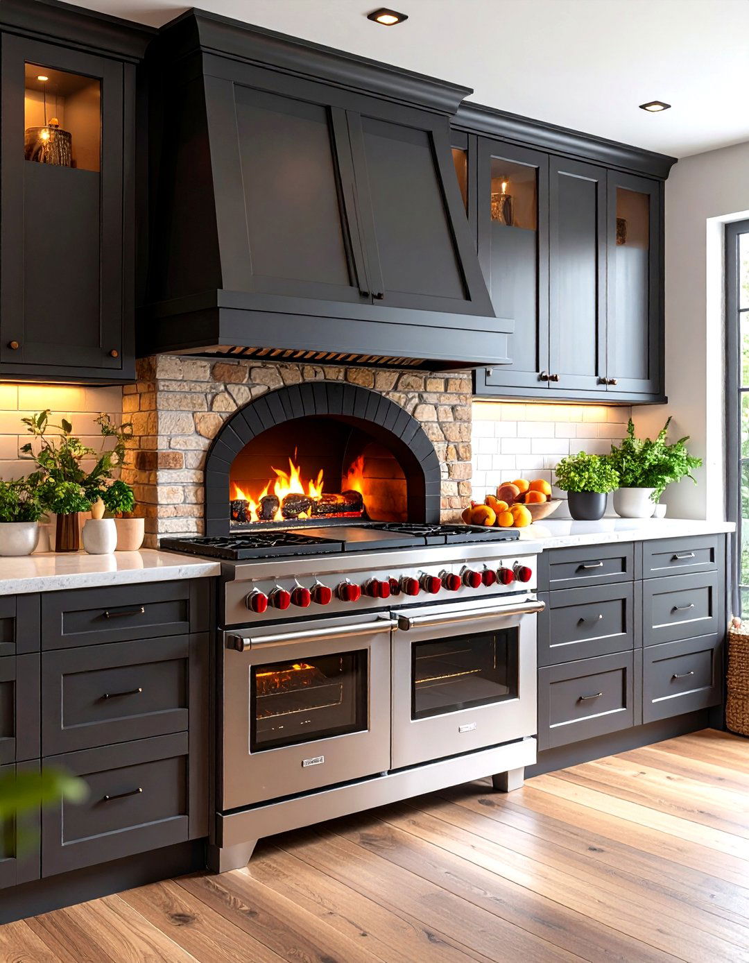 The Kitchen with a Wood Fired Oven - 30 kitchen modern designs