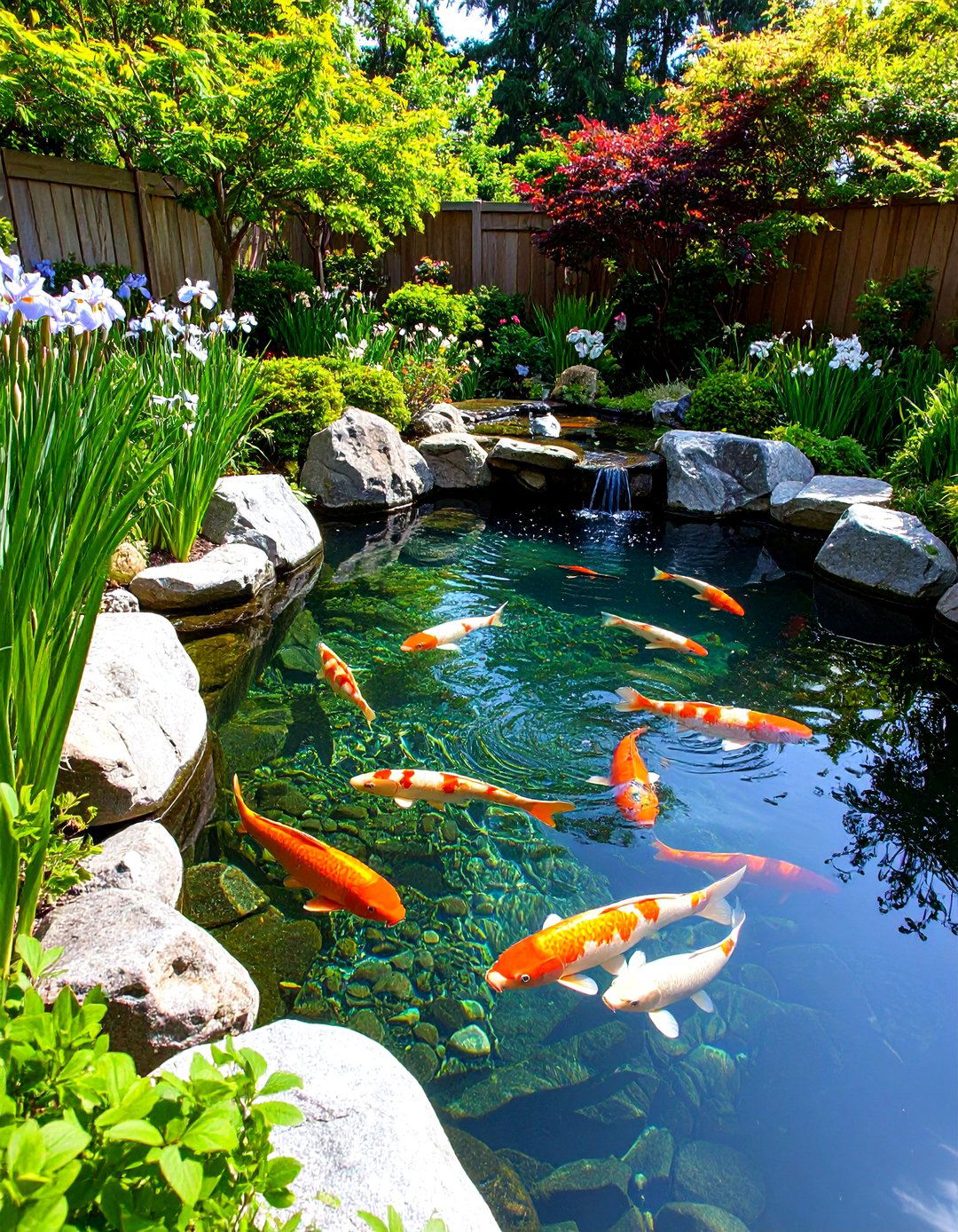 The Koi Pond Garden - 30 japanese garden ideas