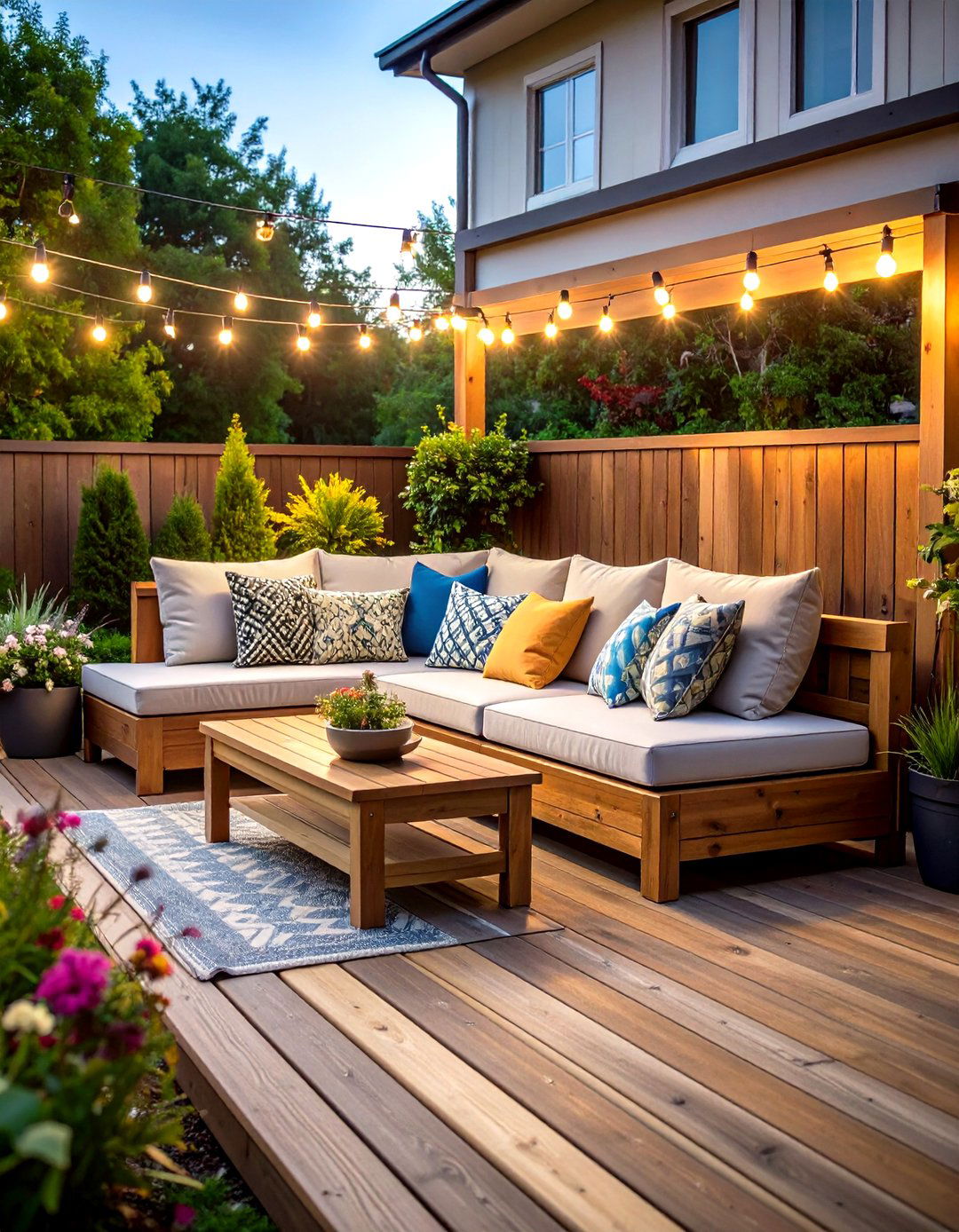 The L Shaped Corner Garden Bench - 30 garden bench ideas