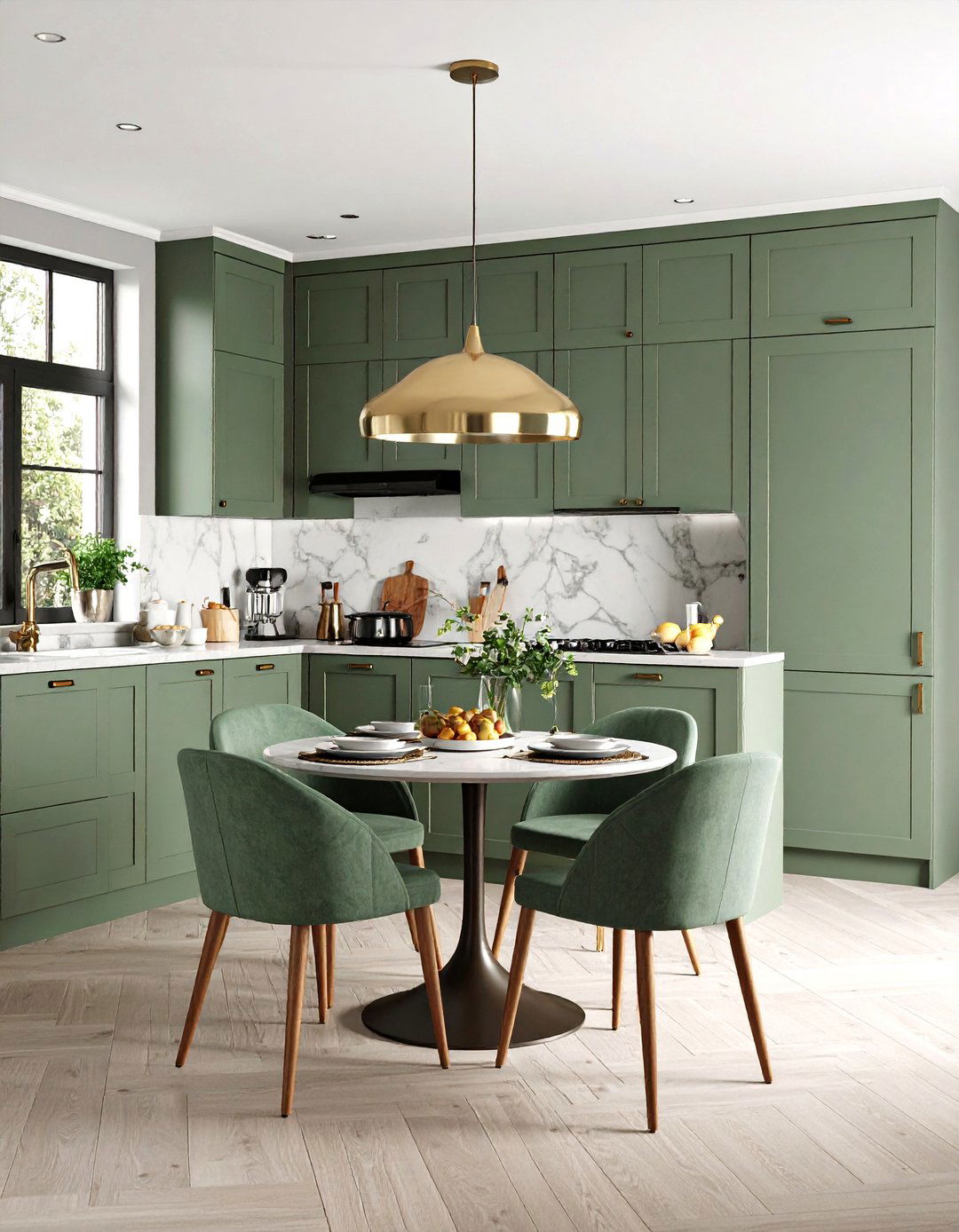 The L Shaped Kitchen with a Dining Nook - 30 kitchen designs photo gallery