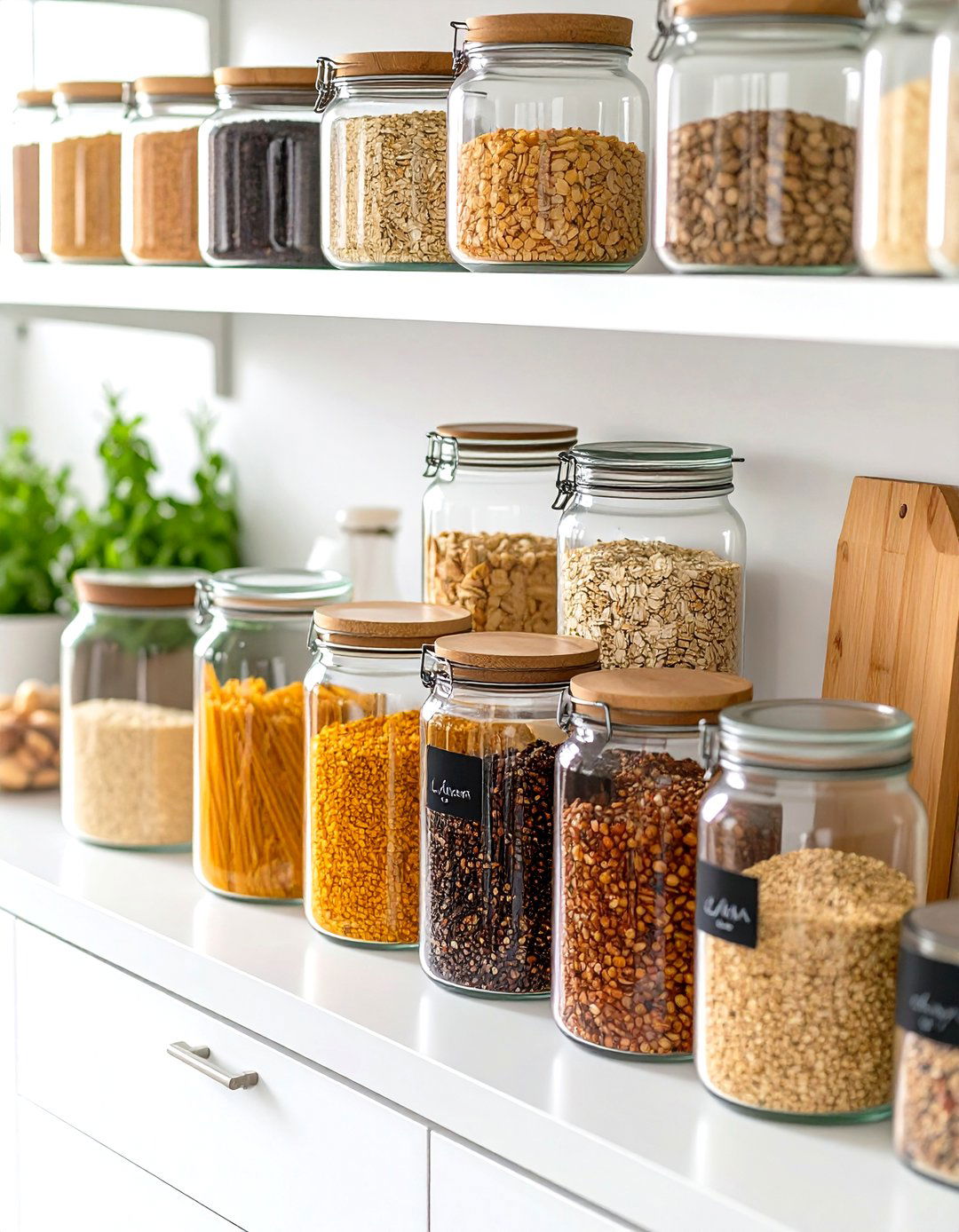 The Labeled Pantry Perfection Kitchen - 30 kitchen organizing ideas