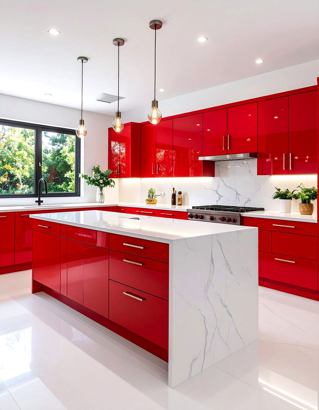 The Lacquered Cabinet Kitchen - 30 80s interior design ideas