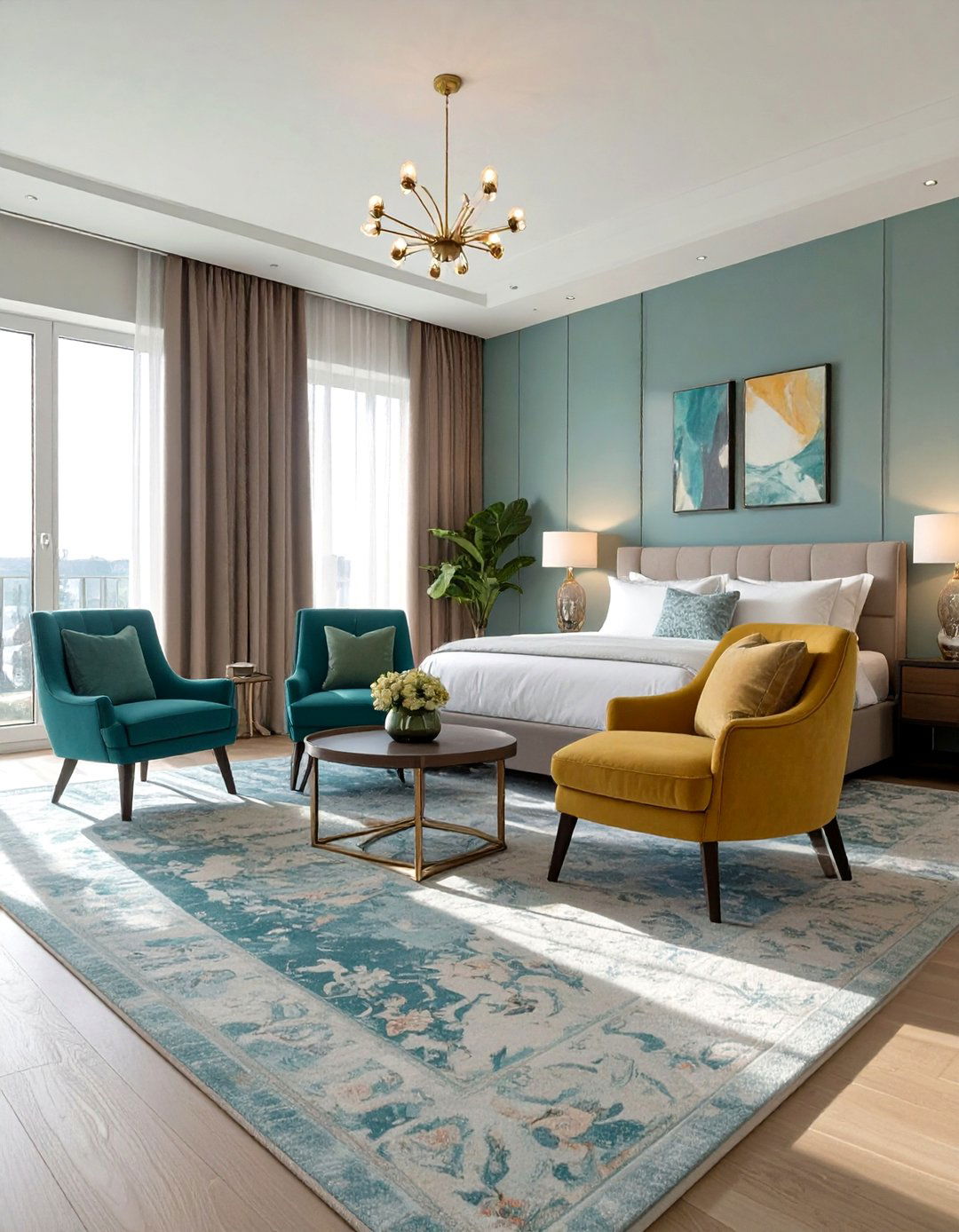 The Large Bedroom Lounge Area - 30 master bedroom layout ideas