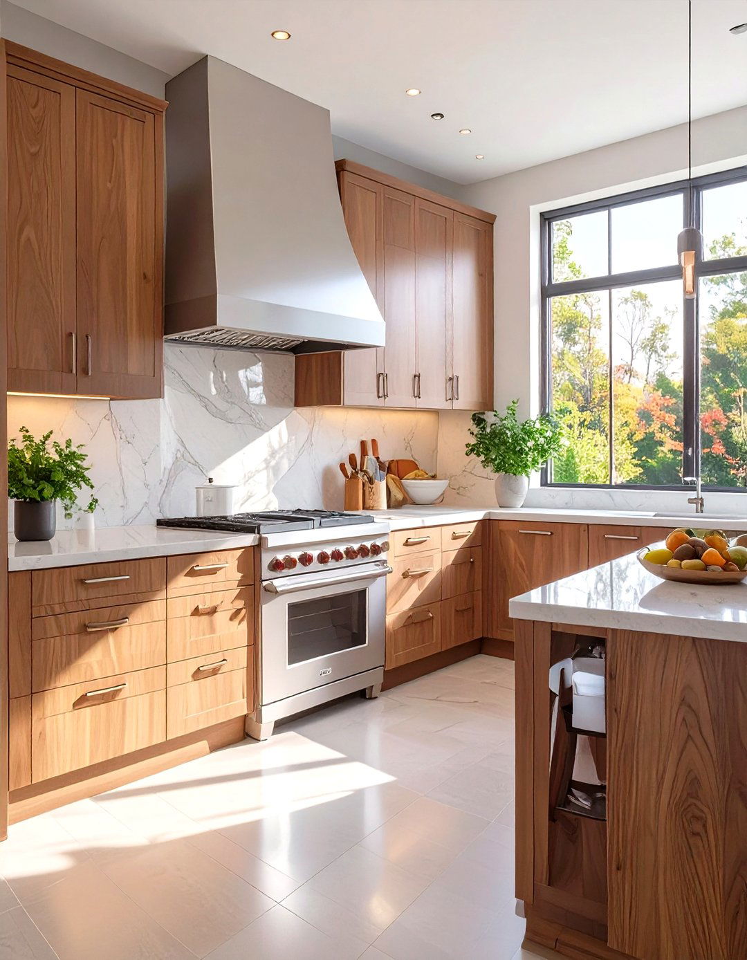 The Large Format Tile Kitchen - 30 modern kitchen backsplash ideas