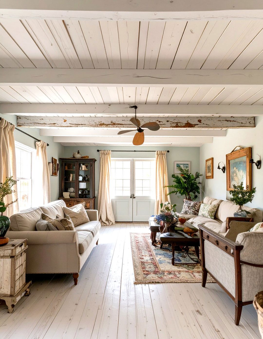 The Lath and Plaster Look Ceiling - 30 cheap basement ceiling ideas