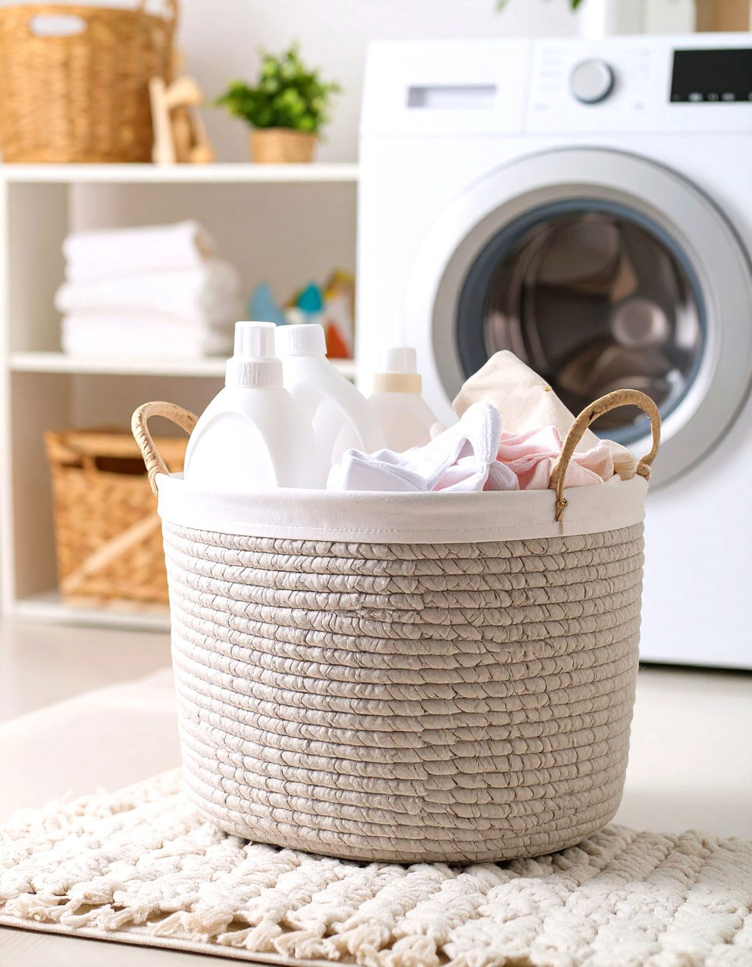 The Laundry Day Helper Basket - 30 homemade diy baby shower gift basket ideas