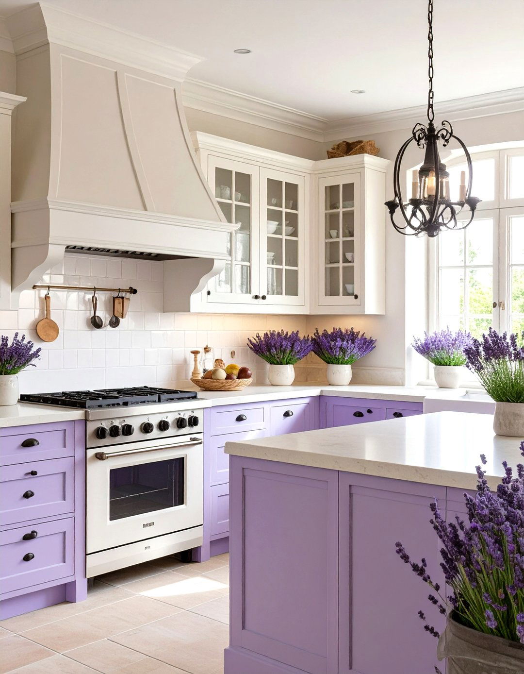 The Lavender Hued Kitchen - 30 french country kitchen ideas