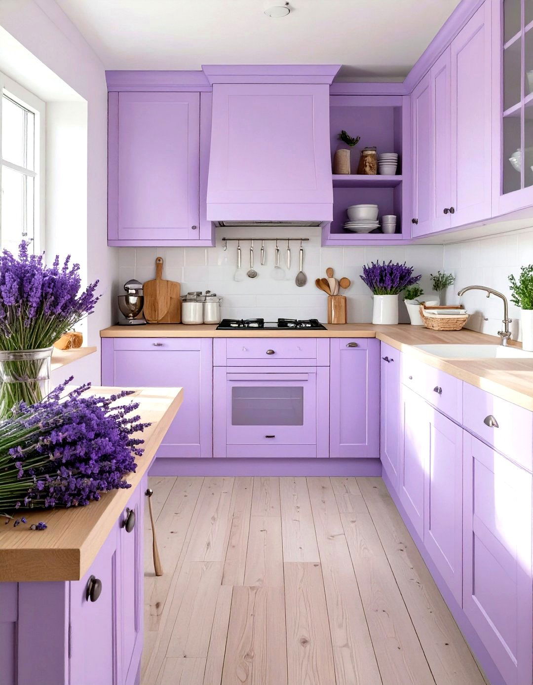 The Lavender Inspired Provenal Kitchen - 30 french kitchen design ideas