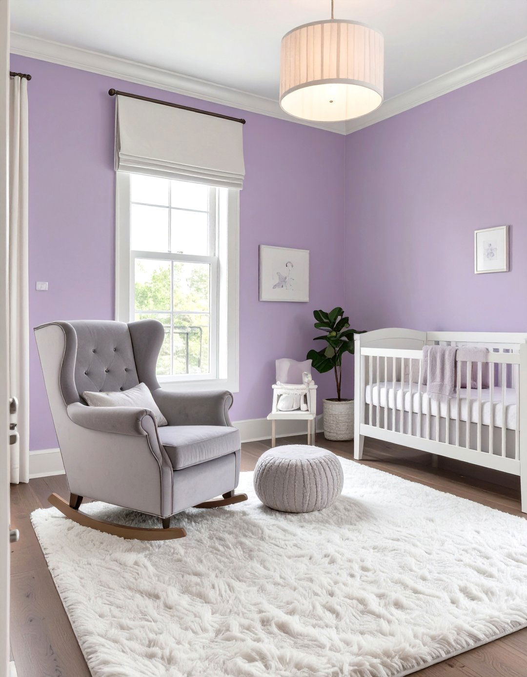 The Lavender and Gray Elegance Nursery - 30 modern baby girl room ideas
