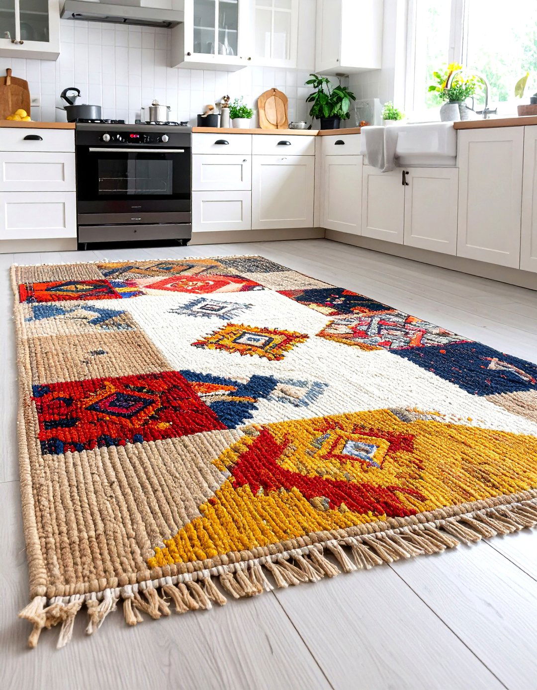 The Layered Kitchen Rug Look - 30 kitchen rug ideas