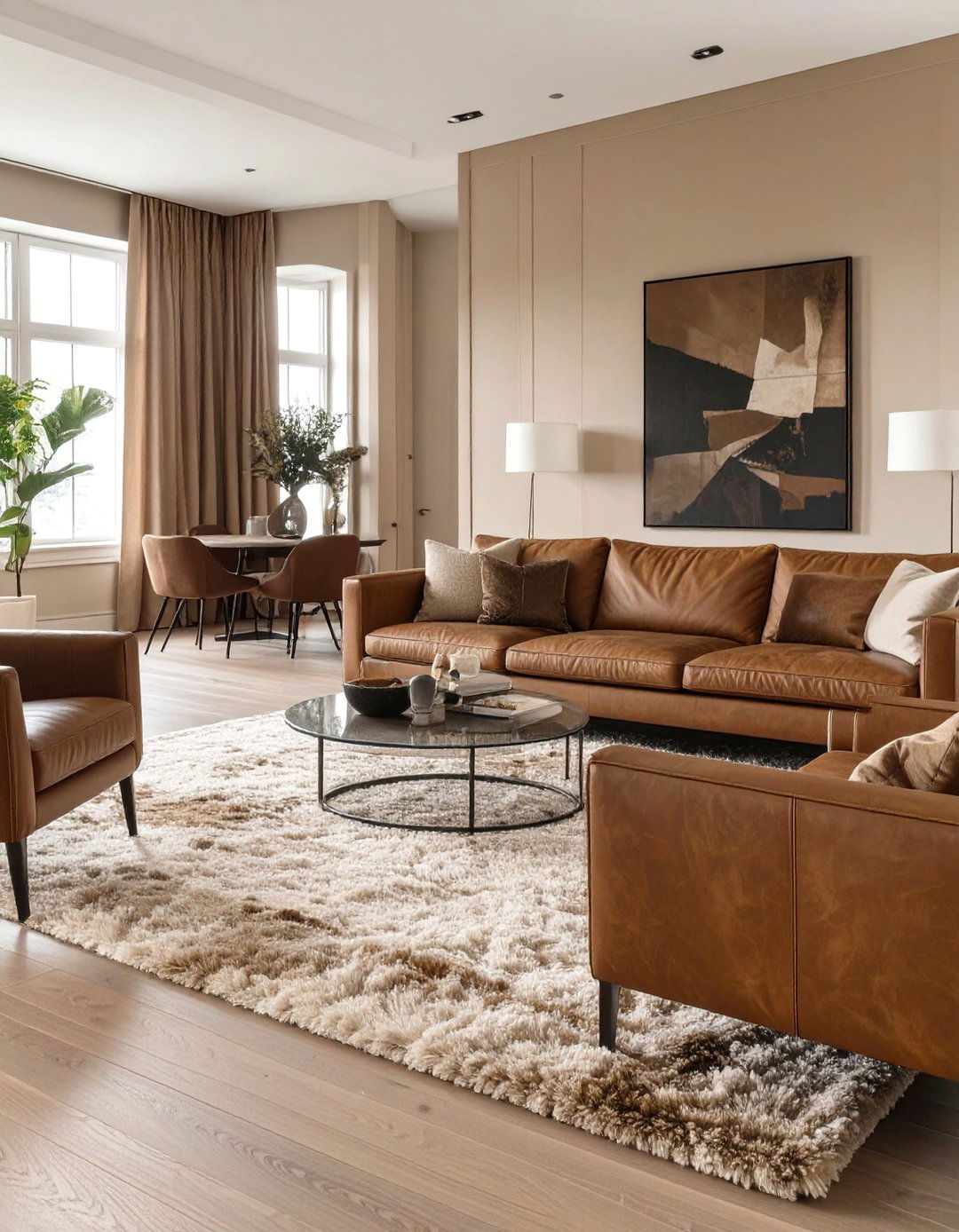 The Layered Neutrals Living Room - 30 brown living room ideas
