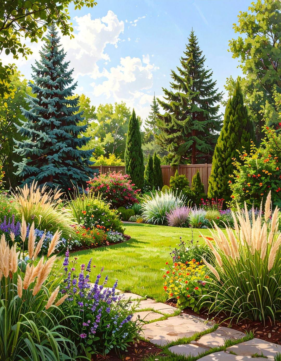 The Layered Planting Approach - 30 backyard privacy ideas